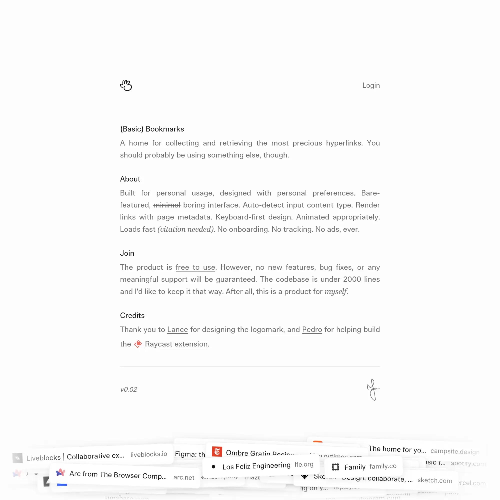 (Basic) Bookmarks