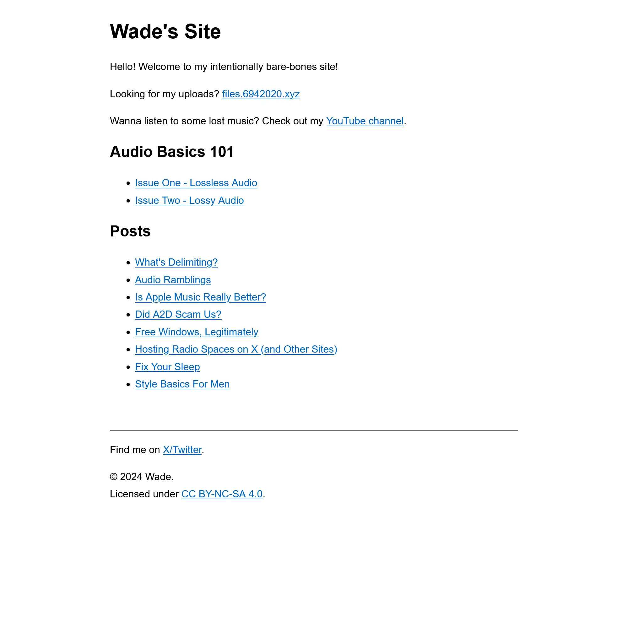 Wade's Site